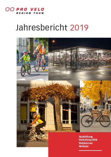 Bild Jahresbericht Pro Velo Region Thun 2019